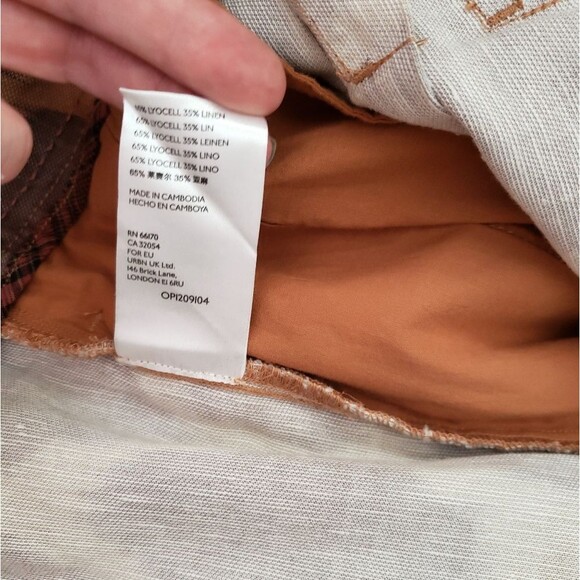 Anthro Tamarind Trouser Jogger/Lounge Giraffe Animal Print Brown Size 18W - Picture 13 of 16